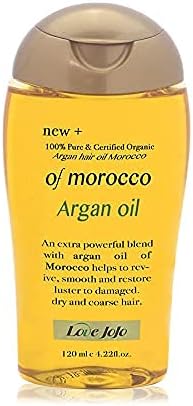 Original  Love JoJo Pure Organic Moroccan Argan Hair Oil (120ML) | For Damaged Hair