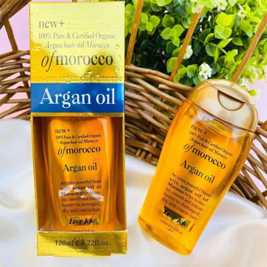 Original  Love JoJo Pure Organic Moroccan Argan Hair Oil (120ML) | For Damaged Hair