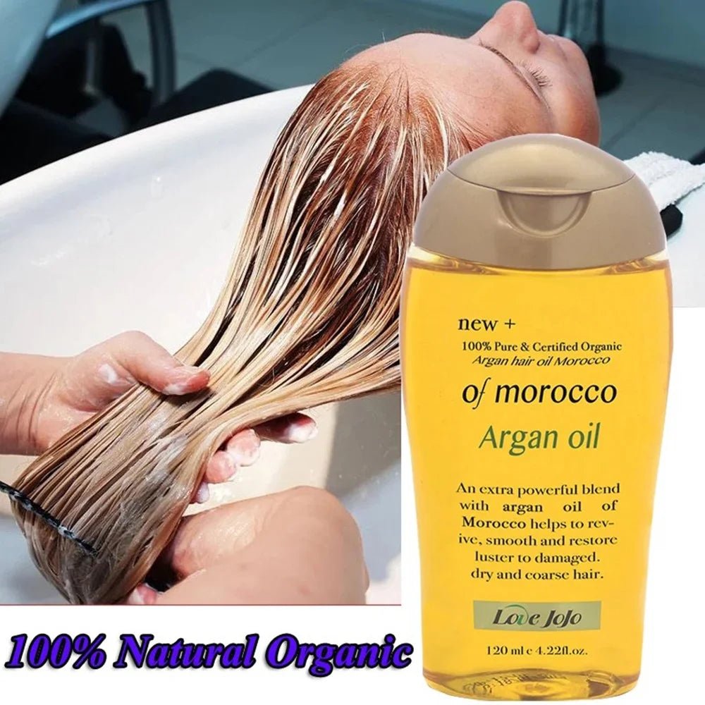 Original  Love JoJo Pure Organic Moroccan Argan Hair Oil (120ML) | For Damaged Hair